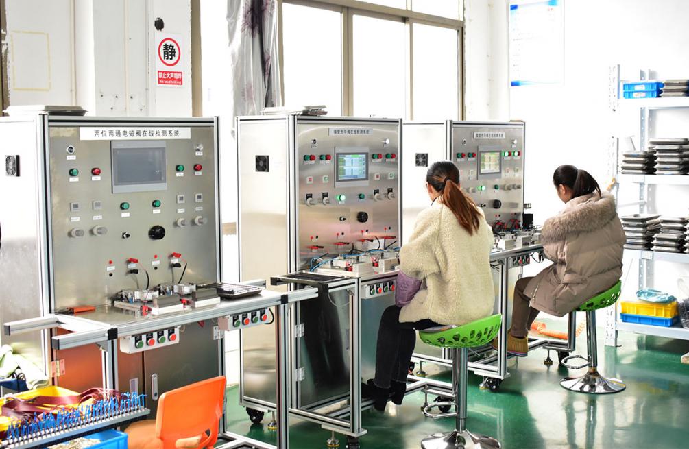 Comprehensive performance test stand for solenoid valve